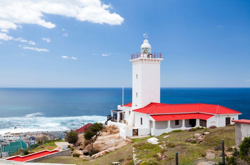 lighthouse in Mossel bay, south africa; 