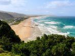 Aerial view of Wilderness Beach in South Africa
