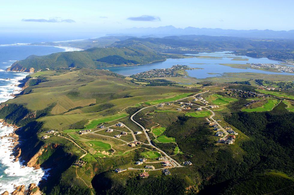 Aerial Shot of Knysna in the Garden Route, South Africa