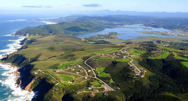 Aerial Shot of Knysna in the Garden Route, South Africa