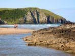 Beach of Coffee Bay located in South Africa on the India, Ocean also named the Wild Coast