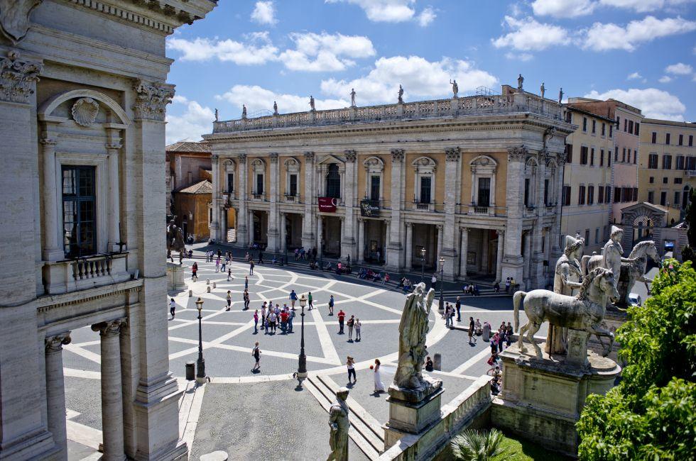 The Campidoglio, Campidoglio, Ancient Rome, Italy.