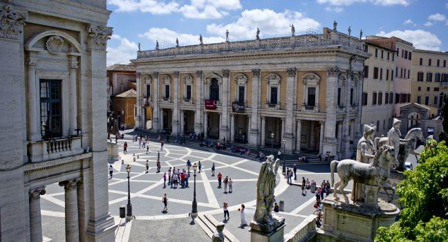 The Campidoglio, Campidoglio, Ancient Rome, Italy.