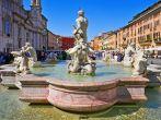 ROME, ITALY - APRIL 18: View of Fontana del Moro, in Piazza Navona, looking northwards on April 18, 2013 in Rome, Italy. This popular city square is the largest in Rome; Shutterstock ID 137683064; Project/Title: Fodor's Essential Europe insert; Downloader: