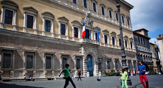 Soccer, Palazzo Farnese, Rome, Italy