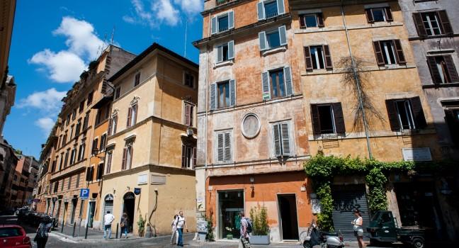 Street, Via Giulia, Rome, Italy