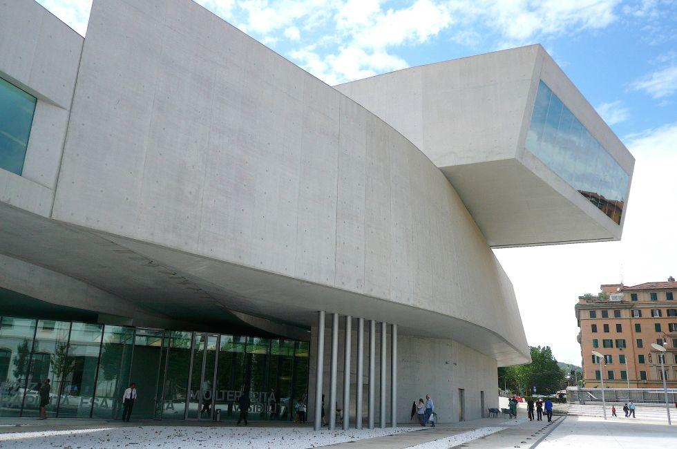 MAXXI, national museum of arts of XXI century by Zaha Hadid architect in Rome, Italy.
