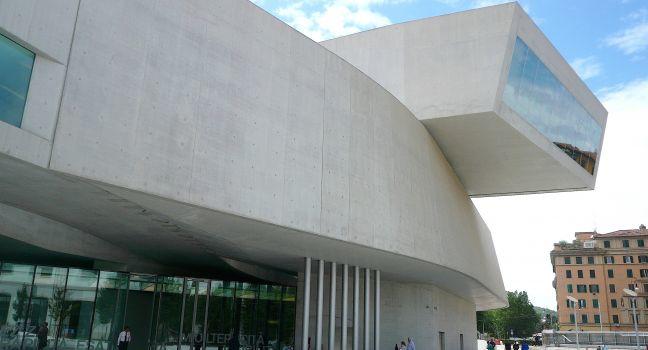 MAXXI, national museum of arts of XXI century by Zaha Hadid architect in Rome, Italy.