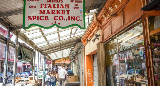 PHILADELPHIA - MAY 8: Philadelphia's Italian market on May 8, 2015. The market is the oldest working outdoor market in the United States.