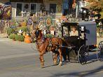 An image that captures the mix of tradition and today's commerce in Intercourse Village, PA. Photo taken on: September 23rd, 2015 