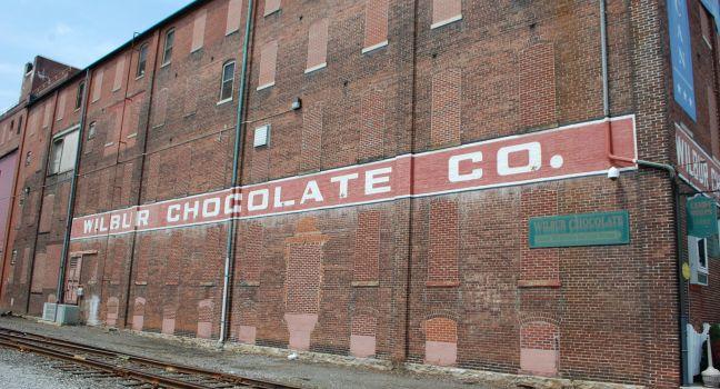 The Wilbur Chocolate Company in Lititz, Pennsylvania, is famous for making foil-wrapped chocolate Wilbur Buds. The confection debuted in 1894 and is still being made. Photo taken on: August 08th, 2012 