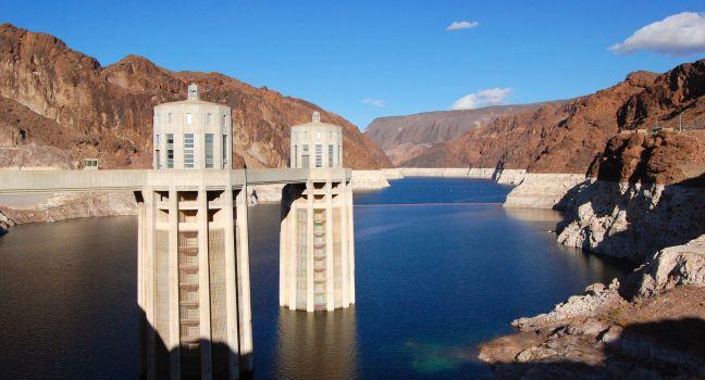 Lake Mead near Hoover Dam in Nevada, USA.