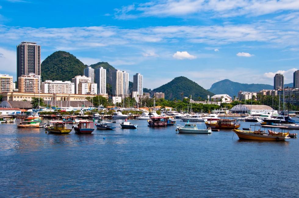 Famous Area in Rio around Guanabara Bay.