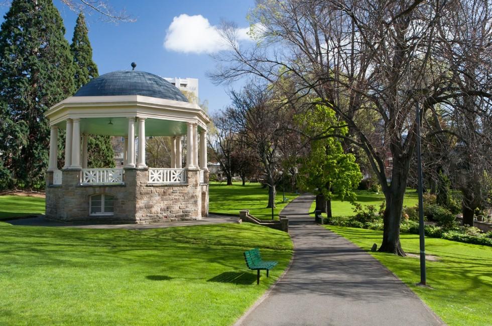 Saint David's Park in Hobart, Tasmania, Australia; 