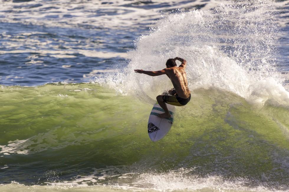 BREAKA BURLEIGH PRO 2013 , GOLD COAST, AUSTRALIA - FEB 3: Unidentified professional female surfer compete on the Burleigh Pro 2013 event, February 3, 2013, Burleigh , Gold Coast, Australia;
