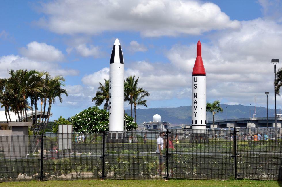 HONOLULU, HAWAII - JUNE 22: USS Arizona Memorial Visitor Center at Pearl Harbor. The attack on Pearl Harbor was a surprise military strike conducted by the Imperial Japanese Navy against the United States naval base at Pearl Harbor, Hawaii, on the morning 