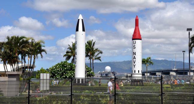 HONOLULU, HAWAII - JUNE 22: USS Arizona Memorial Visitor Center at Pearl Harbor. The attack on Pearl Harbor was a surprise military strike conducted by the Imperial Japanese Navy against the United States naval base at Pearl Harbor, Hawaii, on the morning 