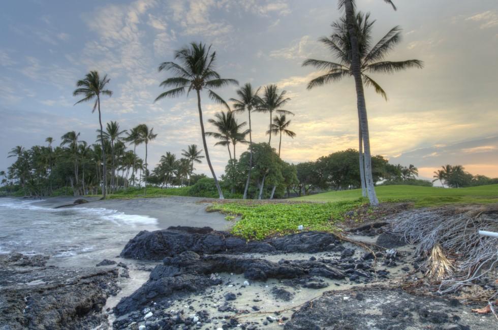 Some of the rugged Kona Coastline on Big Island, Hawaii.