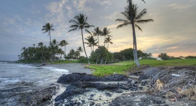 Some of the rugged Kona Coastline on Big Island, Hawaii.