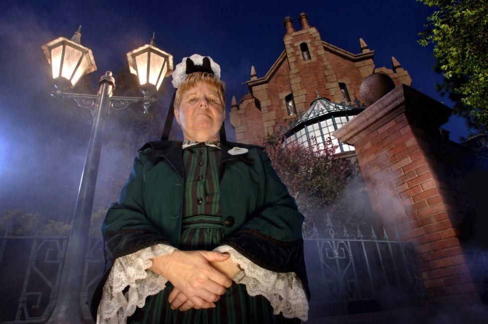 "GHOST" RELATIONS:  The Haunted Mansion at the Magic Kingdom is one of the most beloved attractions at Walt Disney World Resort in Lake Buena Vista, Fla.  Pictured:  Ginger, one of the "friendly faces" guests encounter along the way, st