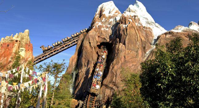 The fearsome legend of the yeti comes to life in this thrill attraction — Expedition Everest — at Disney’s Animal Kingdom at Walt Disney World Resort in Lake Buena Vista, Fla. The runaway train adventure in located in the Asia section 