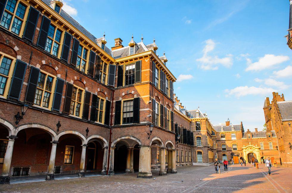 THE HAGUE, NETHERLANDS - MAY 2, 2015: The Ridderzaal in Binnenhof,The Hague,Netherlands. Hague is the capital of the province South Holland