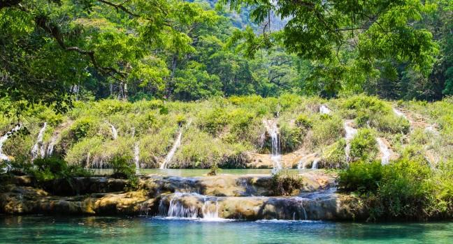 Semuc Champey, Lanquin, Guatemala, Central America.