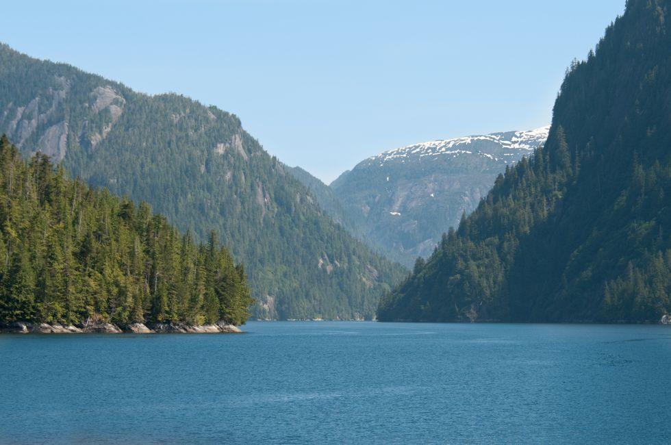 Misty Fjords National Monuments in Alaska. Misty Fjords is a part of the Tongass National Forest.