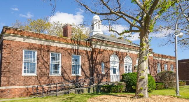 Building, Governors Island, New York City, NY, USA