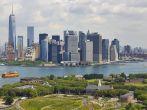 Aerial view of  Manhattan and Governors Island, New York City, U.S.A. ; Shutterstock ID 212400088; Project/Title: 25 Things to Do in New York City This Spring; Downloader: Fodor's Travel