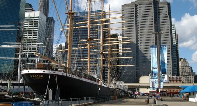 South street, Seaport, Lower Manhattan, New York City, New York, USA 