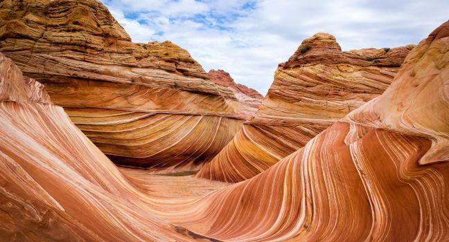 Amazing rock formation in Arizona, The Wave. Parya Canyon Vermillion Cliffs, Coyote Buttes Wilderness