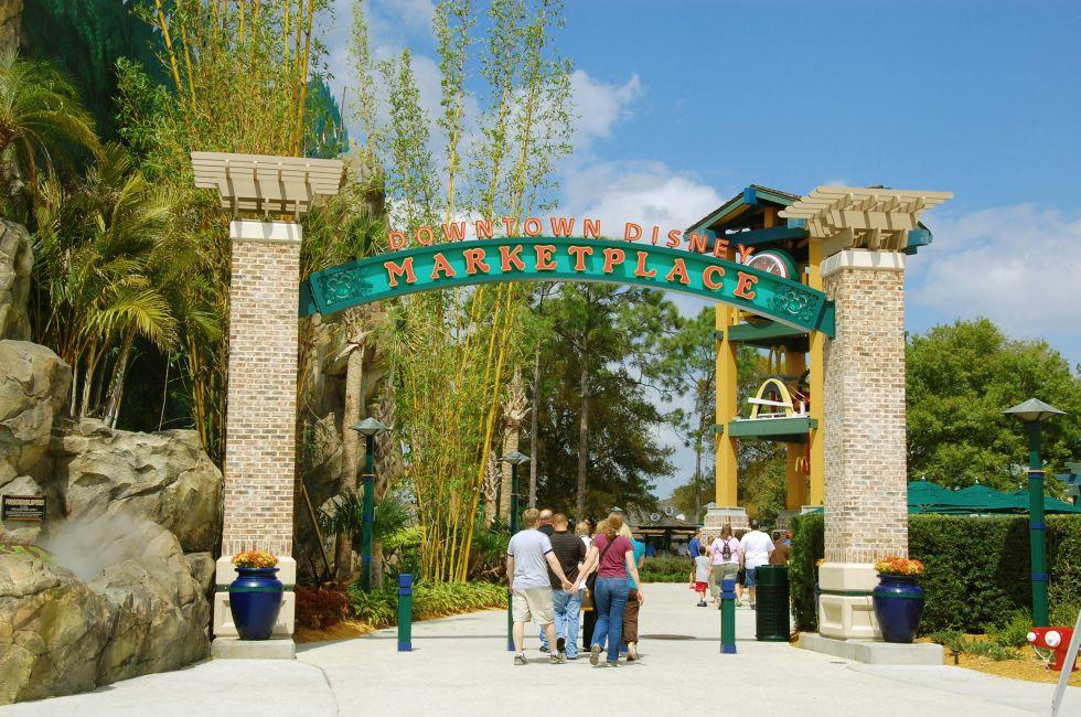 If you're looking to shop for all things Disney or just want a break from the theme parks, the Marketplace is a terrific destination. There's a great selection of shops and restaurants located here. All of the Walt Disney World resorts offer transportation