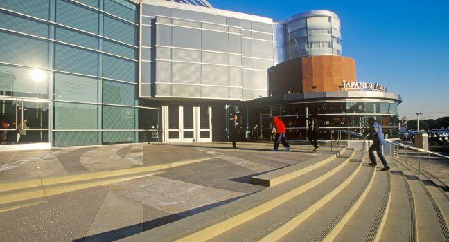 LOS ANGELES, CALIFORNIA - CIRCA 1990'S: Japanese-American National Museum in Little Tokyo, Los Angeles, California; Shutterstock ID 148915628; Project/Title: 20 Ultimate Must-Dos in LA; Downloader: Melanie Marin