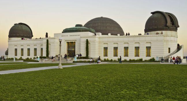 Los Angeles, USA - June 24, 2011: The world-renown Griffith Observatory at the top of the mountain in Griffith Park in Los Angeles.