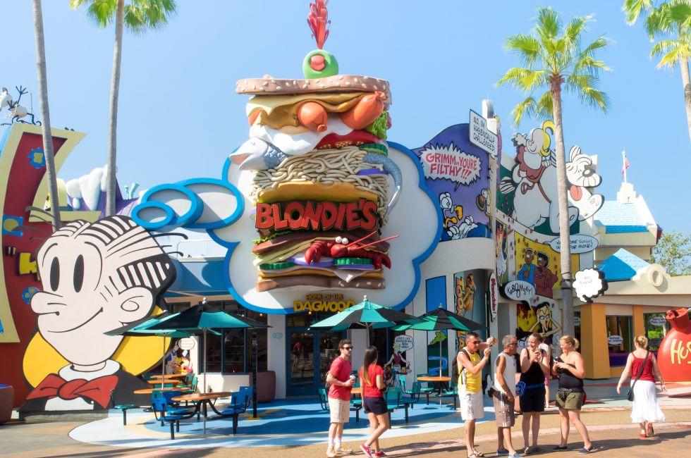 ORLANDO,USA - AUGUST 24, 2014 : Visitors at Universal Studios Islands of Adventure theme park