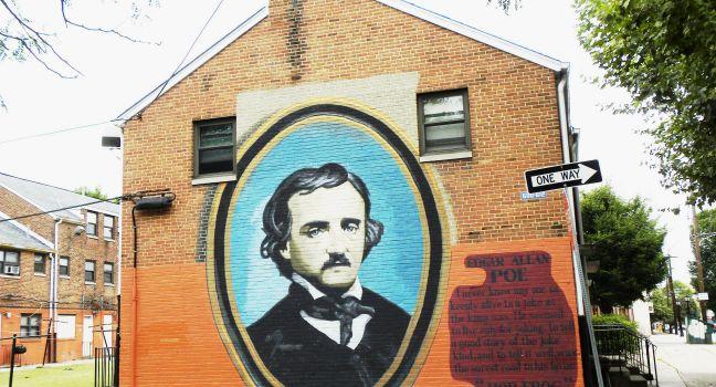 Edgar Allan Poe's house on 7th and spring garden Street, Philadelphia, Pennsylvania.