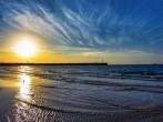 seascape near the marina in Israel, Ashdod; 