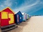Bathing boxes on Brighton beach - Melbourne - Australia