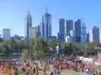 MELBOURNE AUSTRALIA - MARCH 8,2014: People enjoy attractions at Moomba Festival - Moomba is held annually in Melbourne and is Australia's largest free community festival running for 60 years. 