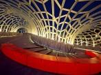 Webb Bridge, Docklands, Melbourne, Australia, at night.; 