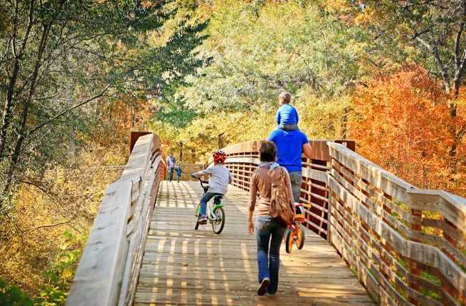 urban bike trail