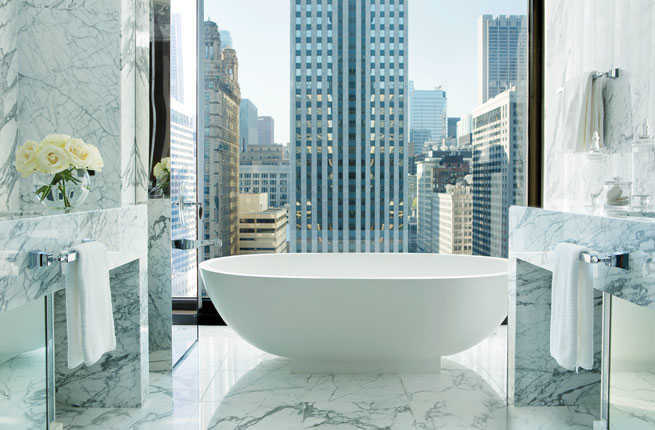 20 Hotel Bathrooms With Amazing Views, Hotels With Best Bathtubs Nyc