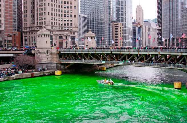 Why Chicago dyes its river green for St. Patrick's Day - Boston News,  Weather, Sports