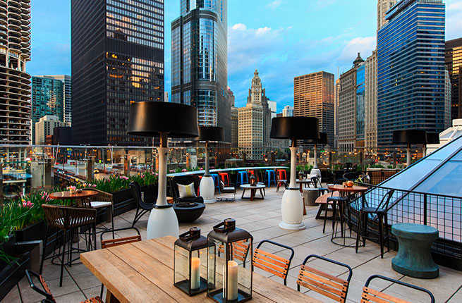 Rooftop Bars Chicago - Gambaran