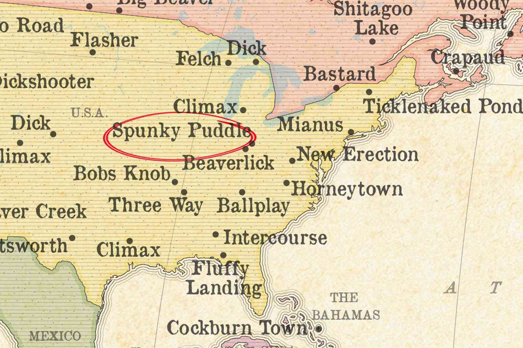 Extremely Nsfw Part The Most Obscene Names Of Places North America Fodors Travel Guide