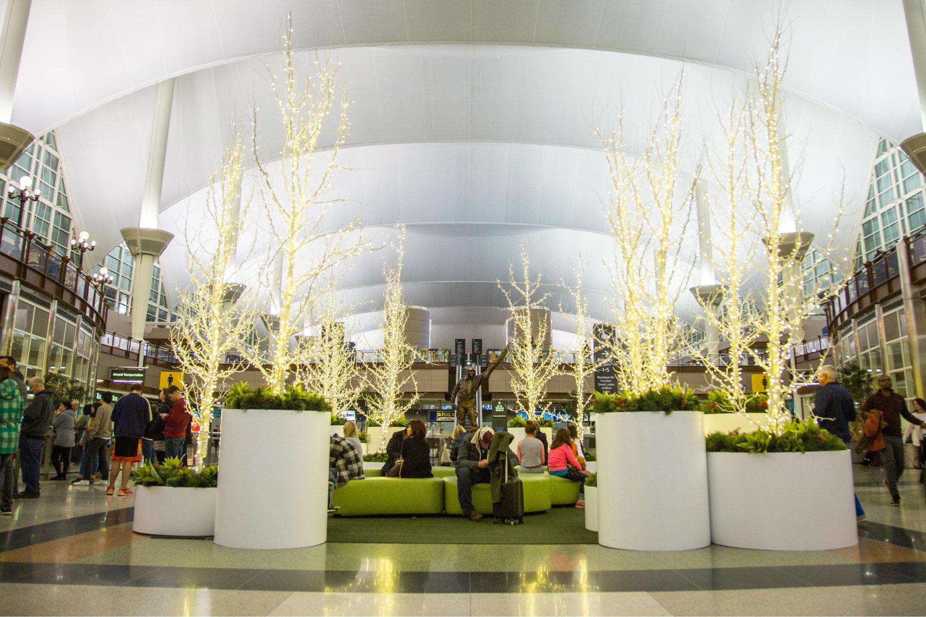 Deck the Terminals 10 Airports with OvertheTop Holiday Decorations